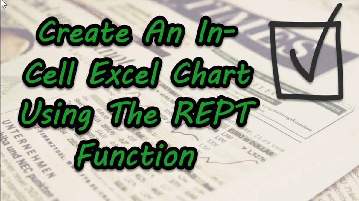 Excel Tip Use Rept Function To Create An In Cell Excel Chart 3771