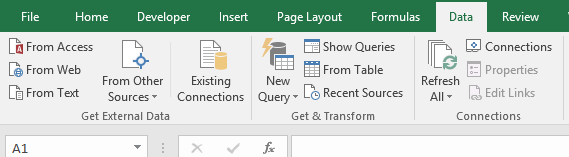 refresh all data connections on open macro