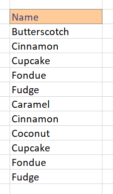 Unique Function Excel