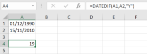 Find The Difference Between Two Dates- DATEDIF - How To Excel At Excel