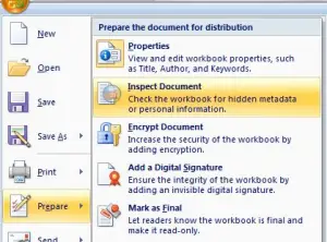 Remove Personal Information From Your Excel Workbook