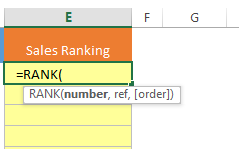 Excel Rank Function - Who is The Leader Of The Pack?