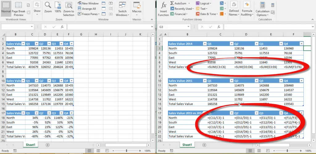 excel view formulas