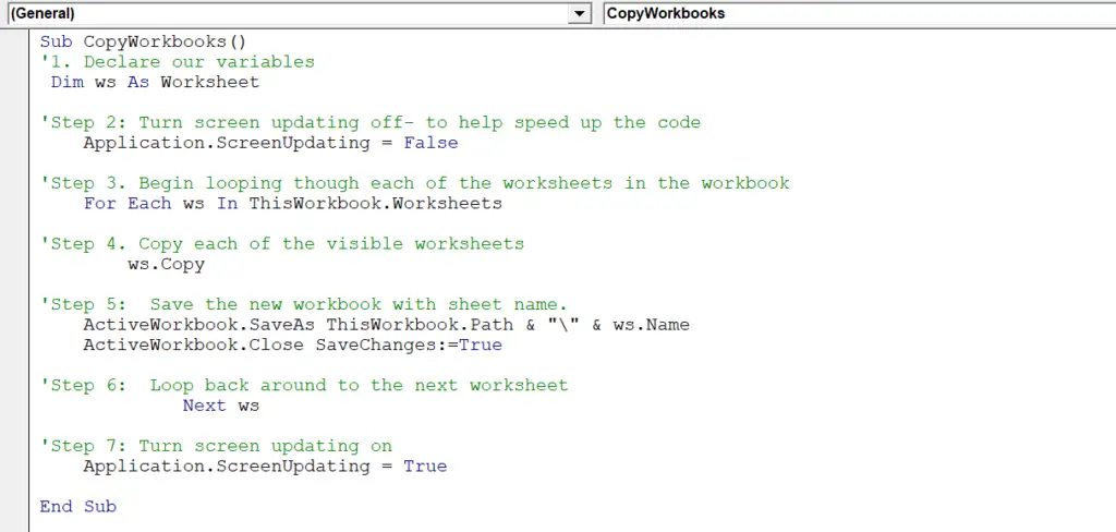 VBA Macro Export And Save Each Worksheet As New Workbook In Excel