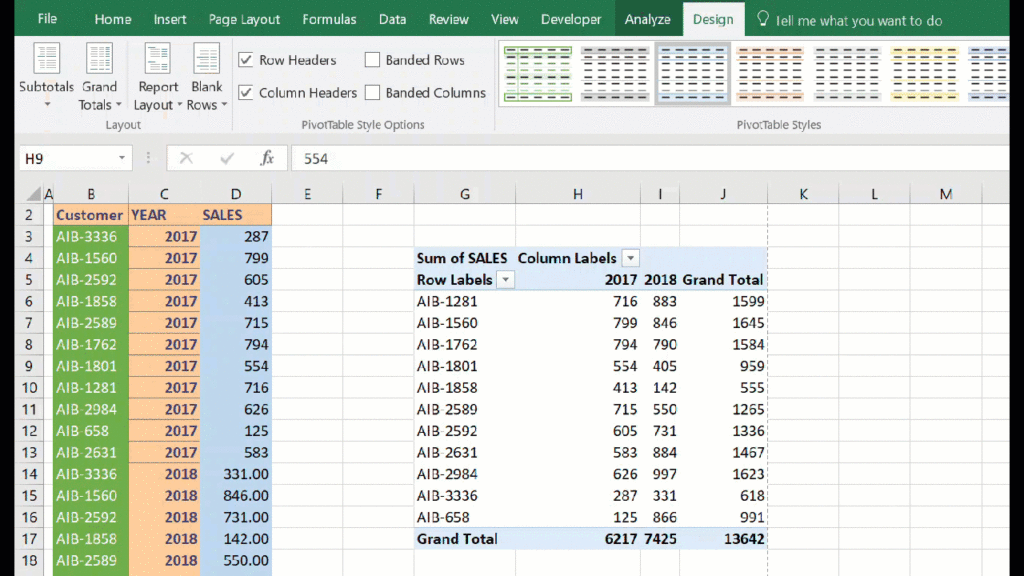 Excel Pivot Table Hide Row Labels - Templates Sample Printables