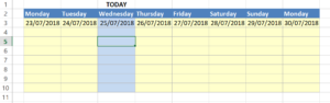 Automatically Highlight The Column That Is Today - Formula Friday - How ...