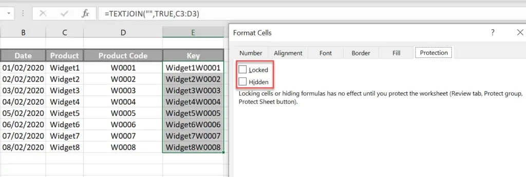 Lock and hide Excel formulas