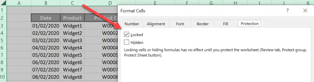 Hide excel formulas and lock cells
