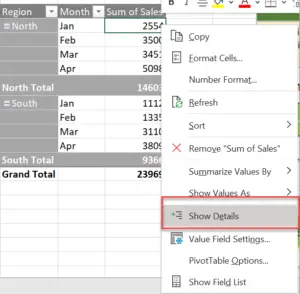 Drill Down Option In Excel Pivot Table. - How To Excel At Excel