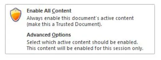 how to temporarily disable macros in excel