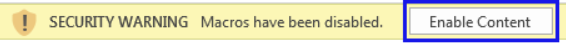 enable disable macros with trusted locations in Excel