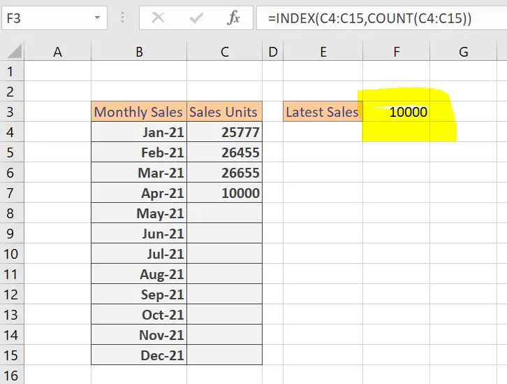 Get Last Value Column Dataframe