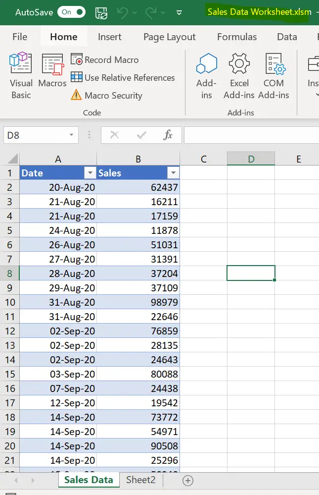 Macro to copy the active worksheet to a new workbook