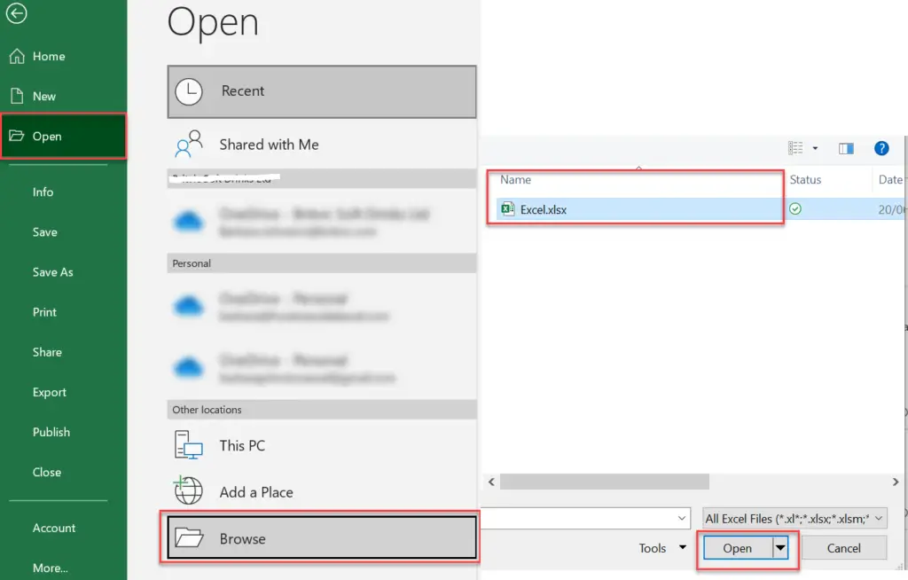 open new copy of Excel workbook