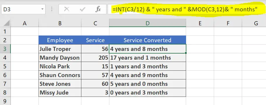 month-to-year-calculator-in-excel