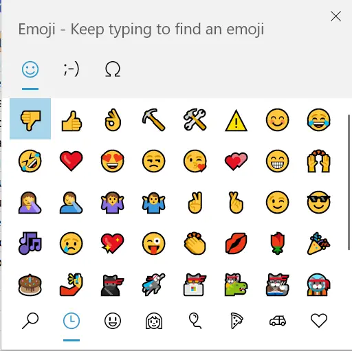 Excel emojis