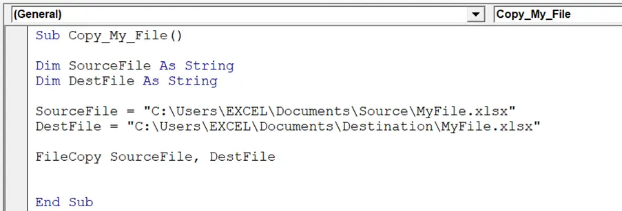 How To Copy A File From One Folder To Another In Excel Vba